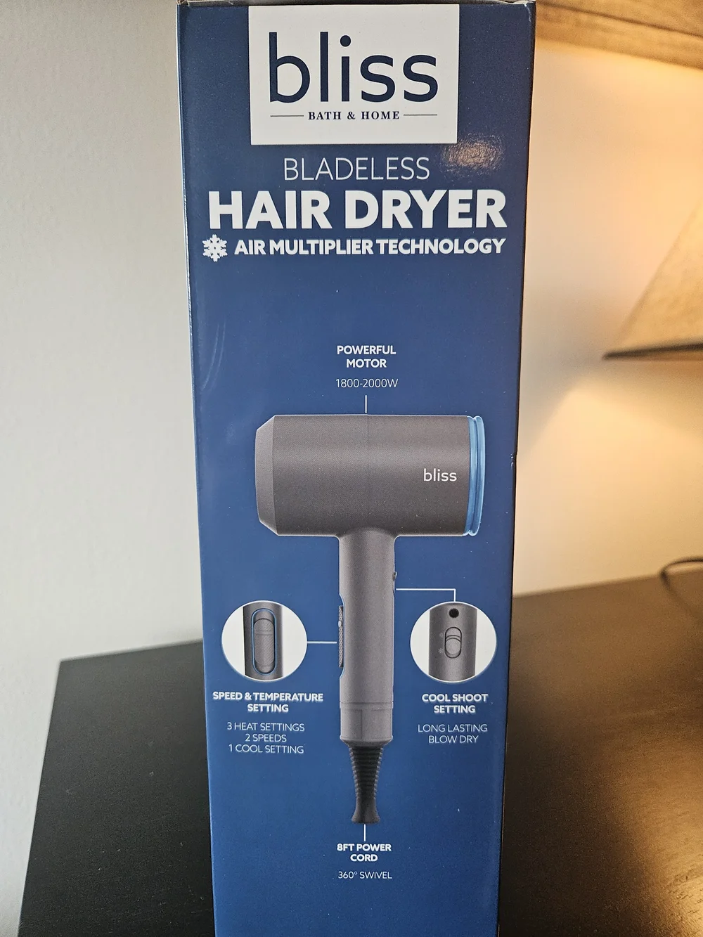 Brand new - Bliss Hair Dryer in Gray